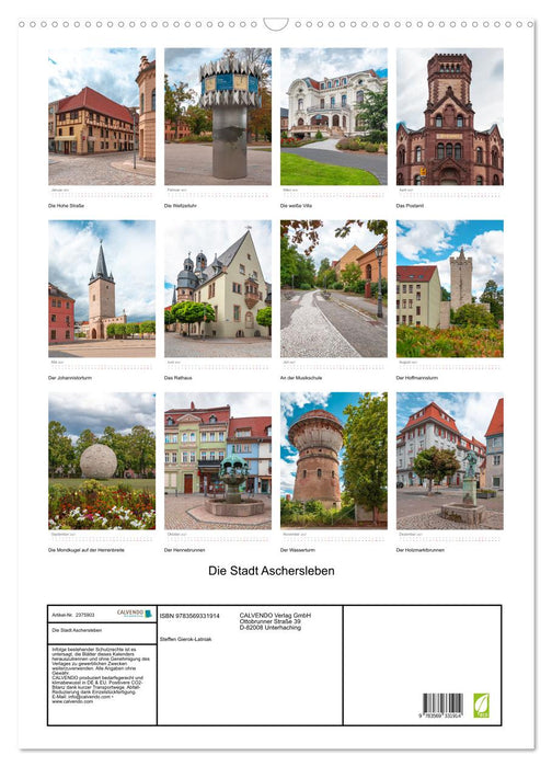 Die Stadt Aschersleben (CALVENDO Wandkalender 2027)