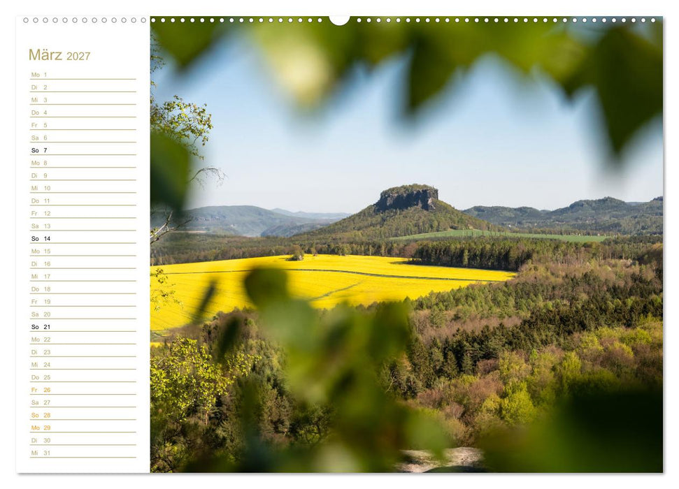 Lilienstein Perspektiven - Elbsandstein (CALVENDO Wandkalender 2027)