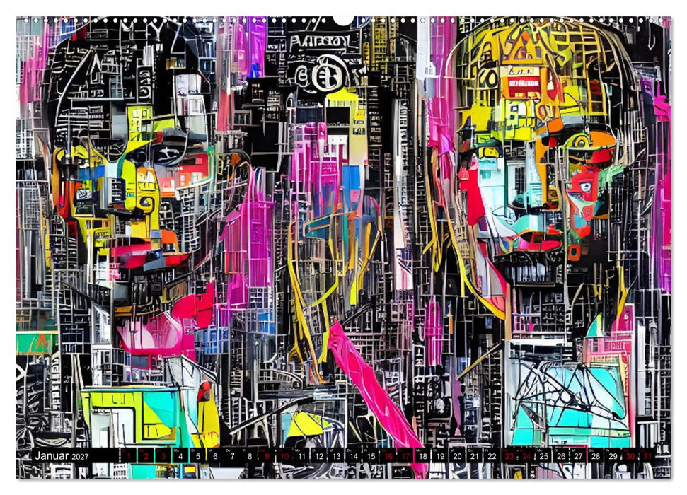 Abstrakt color Art (CALVENDO Premium Wandkalender 2027)