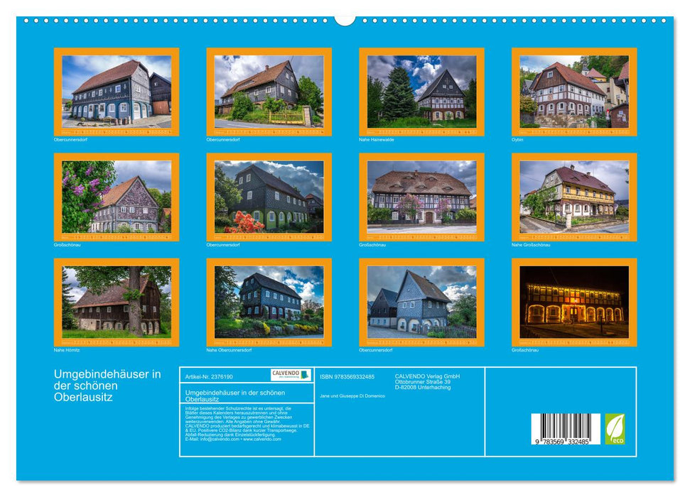 Umgebindehäuser in der schönen Oberlausitz (CALVENDO Premium Wandkalender 2027)