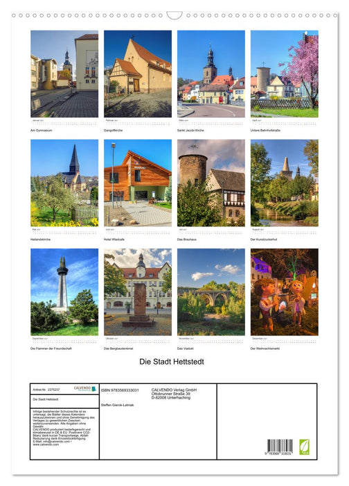 Die Stadt Hettstedt (CALVENDO Wandkalender 2027)