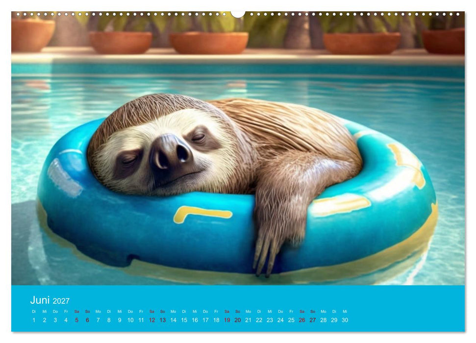 Der Kalender für echte Faultiere (CALVENDO Wandkalender 2027)