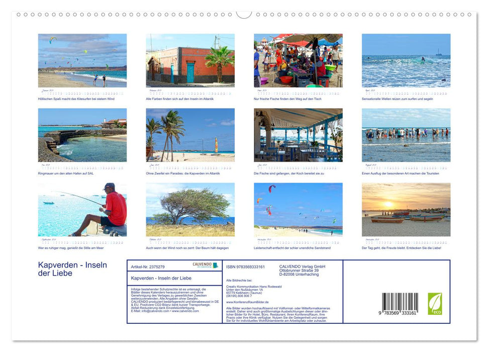 Kapverden - Inseln der Liebe (CALVENDO Premium Wandkalender 2027)