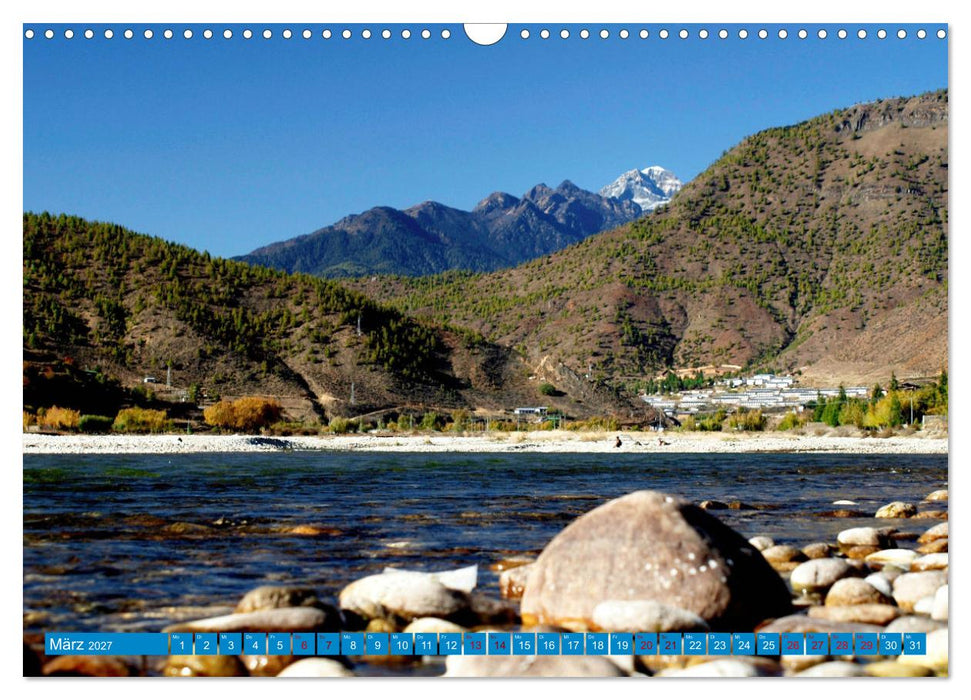 Bhutan - Frieden und Glück im Himalaya (CALVENDO Wandkalender 2027)