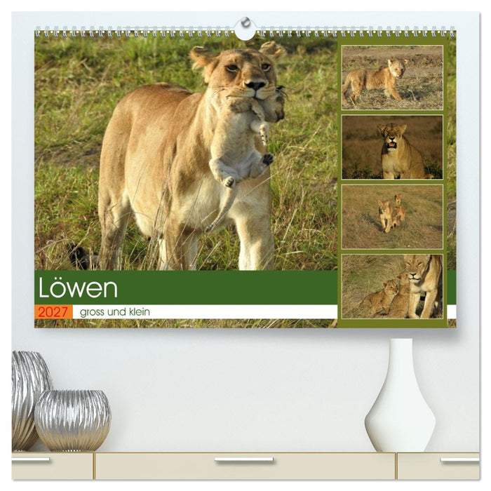 Löwen - gross und klein (CALVENDO Premium Wandkalender 2027)