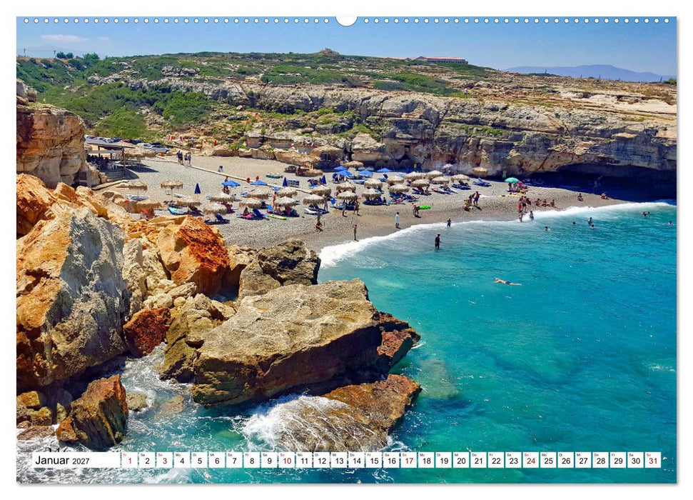 Traumstrände auf Kreta (CALVENDO Premium Wandkalender 2027)