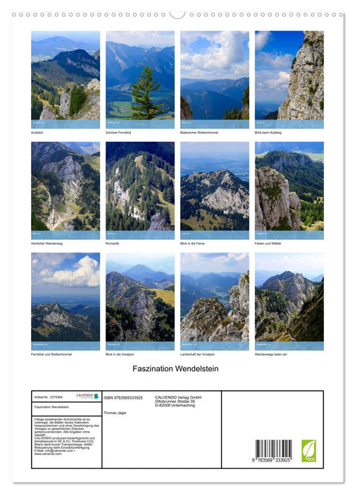 Faszination Wendelstein (CALVENDO Premium Wandkalender 2027)
