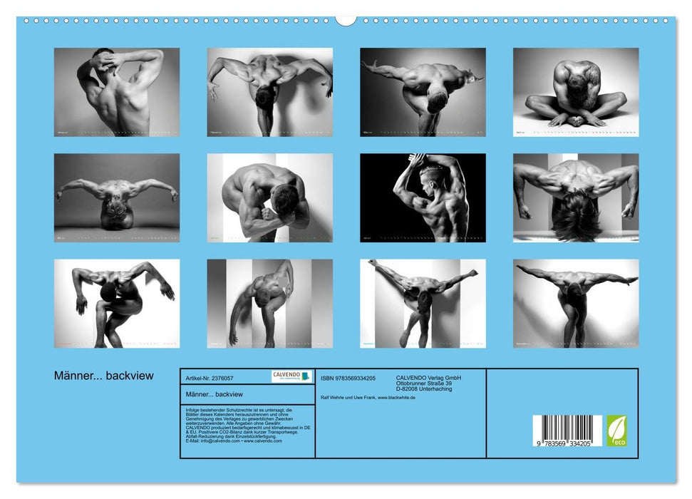 Männer... backview (CALVENDO Premium Wandkalender 2027)