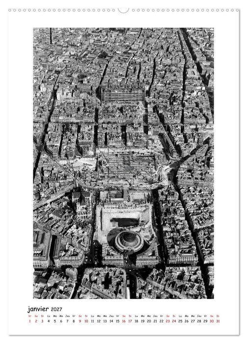 Visage de Paris, années 1970 (CALVENDO Calendrier mensuel 2027)