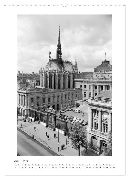 Visage de Paris, années 1970 (CALVENDO Calendrier mensuel 2027)
