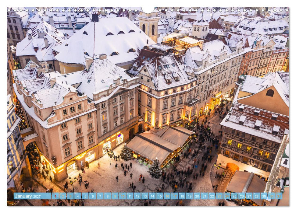 Winter in Prague (CALVENDO Monthly Calendar 2027)