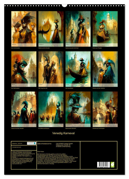 Venedig Karneval (CALVENDO Wandkalender 2027)