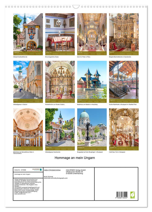 Hommage an mein Ungarn (CALVENDO Wandkalender 2027)