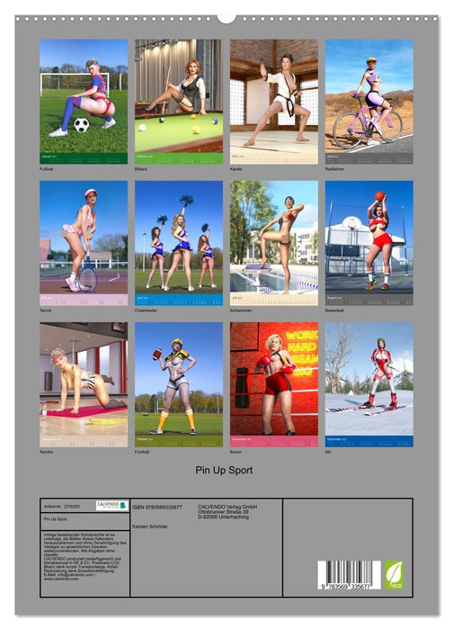 Pin Up Sport (CALVENDO Premium Wandkalender 2027)