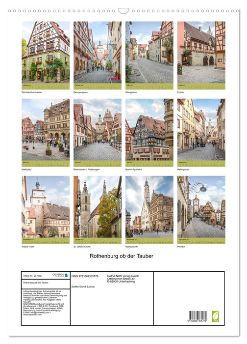 Rothenburg ob der Tauber (CALVENDO Wandkalender 2027)