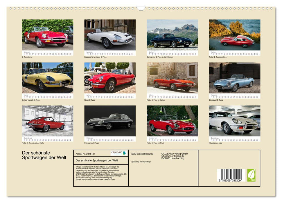 Der schönste Sportwagen der Welt (CALVENDO Premium Wandkalender 2027)