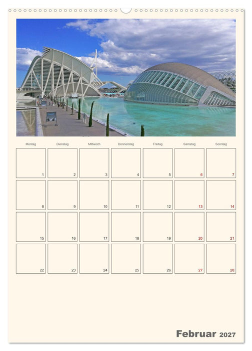 Valencia - Barcelona Terminplaner (CALVENDO Premium Wandkalender 2027)