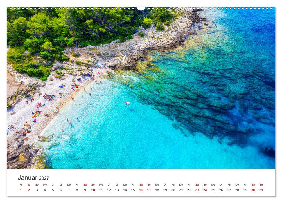 Genussmomente Kroatien (CALVENDO Premium Wandkalender 2027)