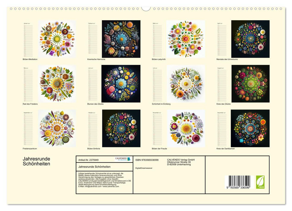 Jahresrunde Schönheiten (CALVENDO Premium Wandkalender 2027)