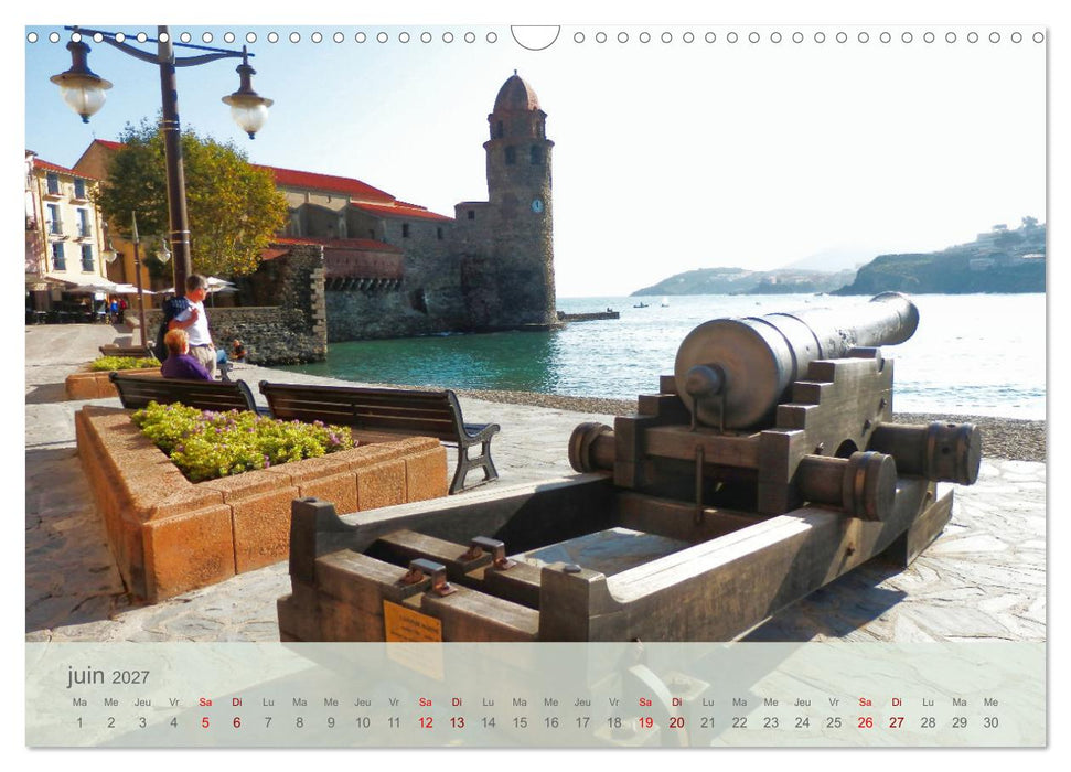 Côte Vermeille entre mer et Pyrénées (CALVENDO Calendrier mensuel 2027)