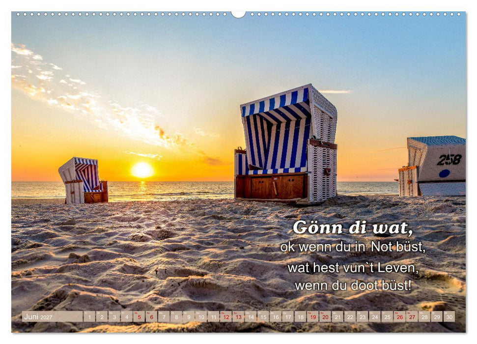 De Sprökje Kalenner "We proten platt" (CALVENDO Wandkalender 2027)