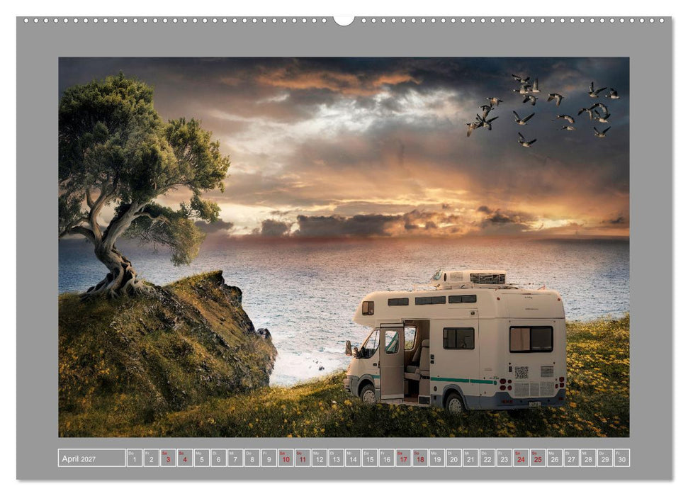 Camping macht glücklich! (CALVENDO Premium Wandkalender 2027)