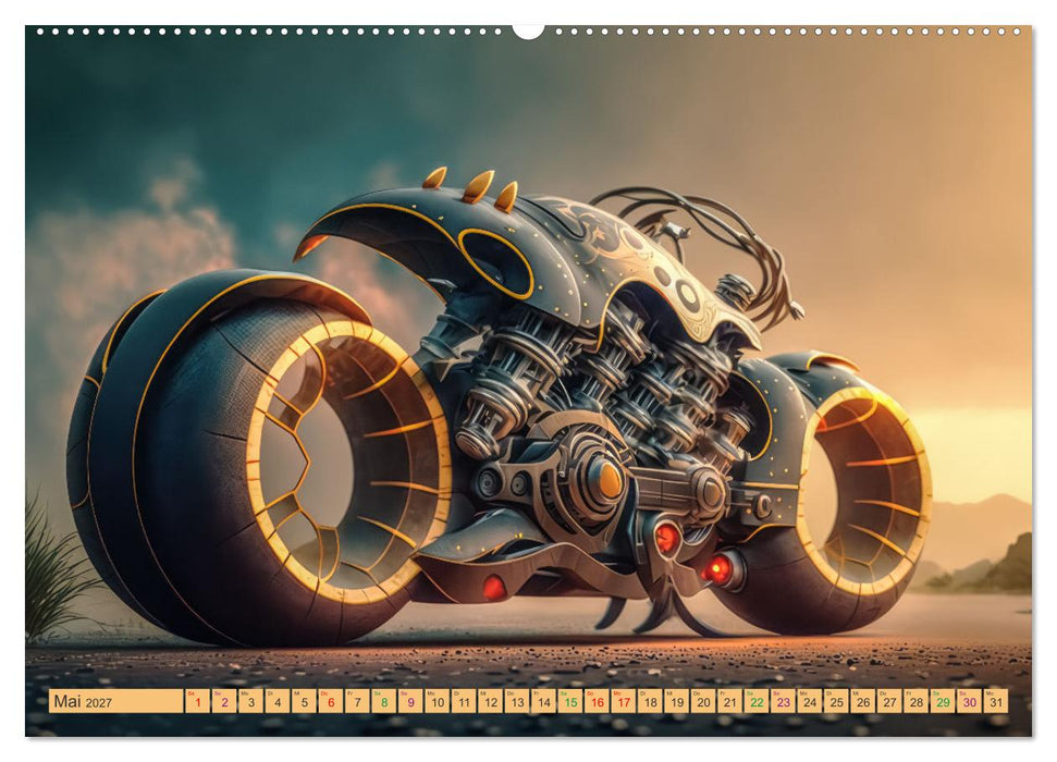 Bizzare Motorräder (CALVENDO Premium Wandkalender 2027)