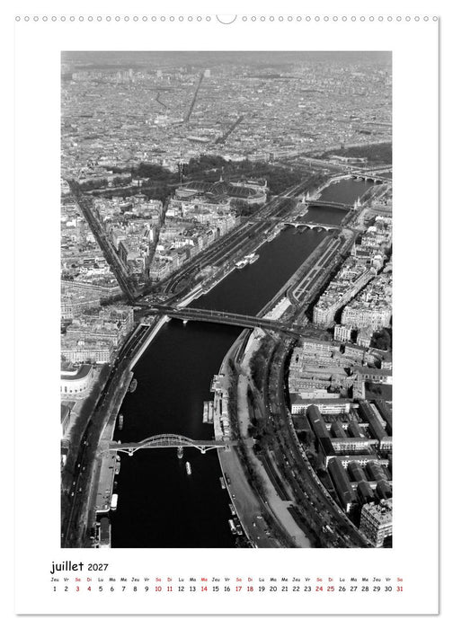 Visage de Paris, années 1970 (CALVENDO Calendrier supérieur 2027)