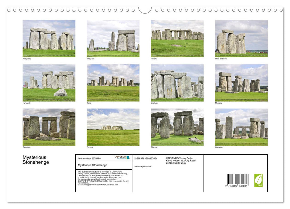 Mysterious Stonehenge (CALVENDO Monthly Calendar 2027)