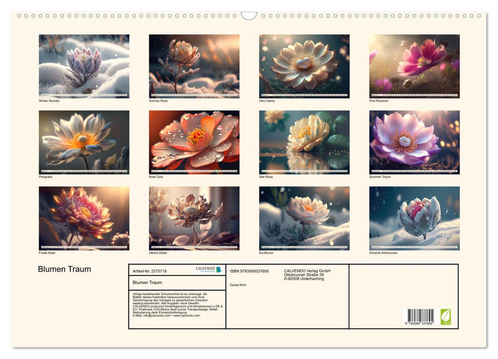 Blumen Traum (CALVENDO Wandkalender 2027)