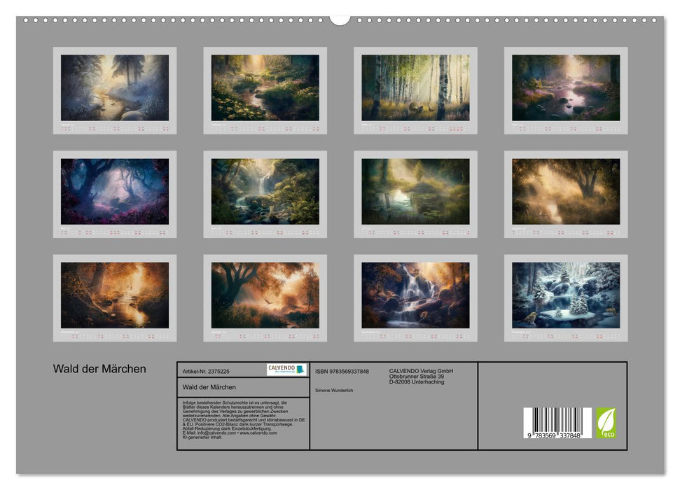 Wald der Märchen (CALVENDO Premium Wandkalender 2027)
