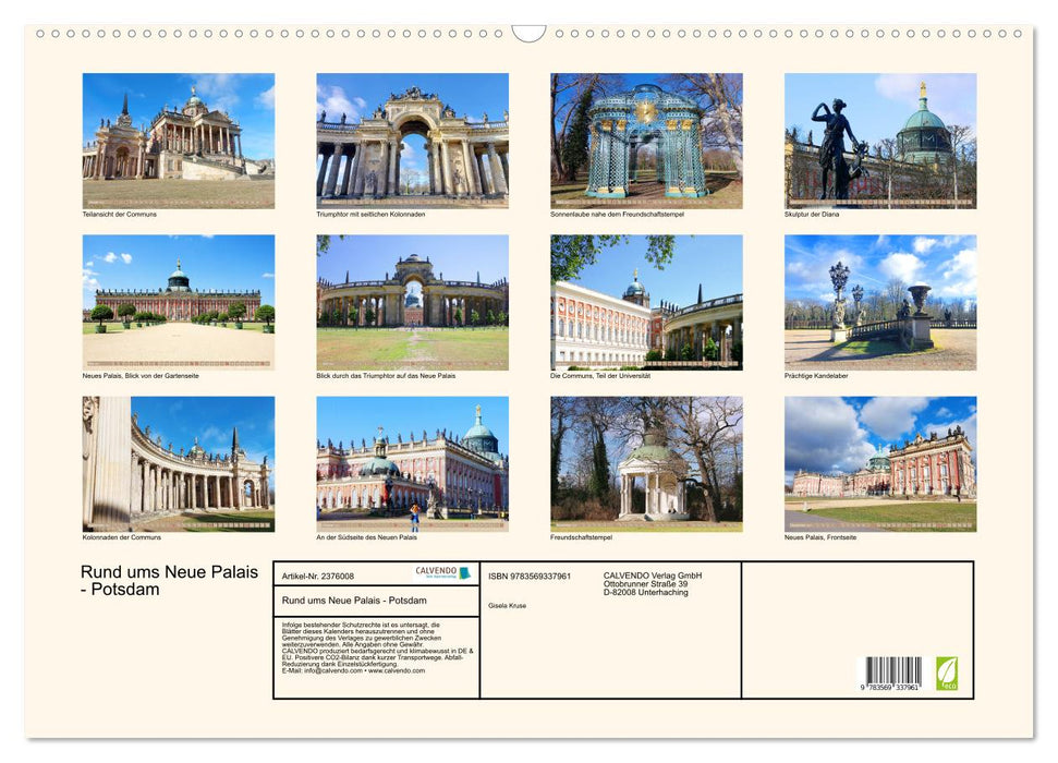Rund ums Neue Palais - Potsdam (CALVENDO Wandkalender 2027)