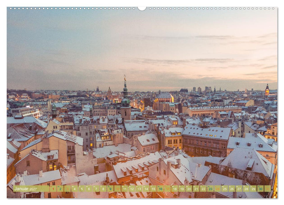 Aussichten auf Prag (CALVENDO Wandkalender 2027)