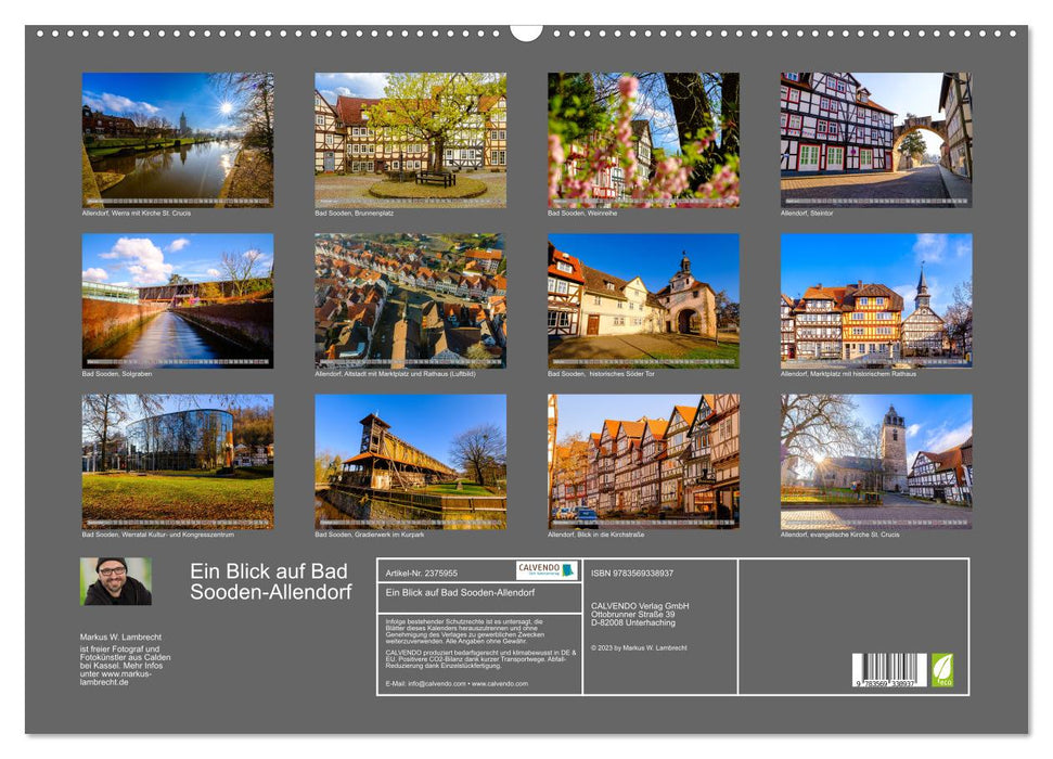 Ein Blick auf Bad Sooden-Allendorf (CALVENDO Wandkalender 2027)