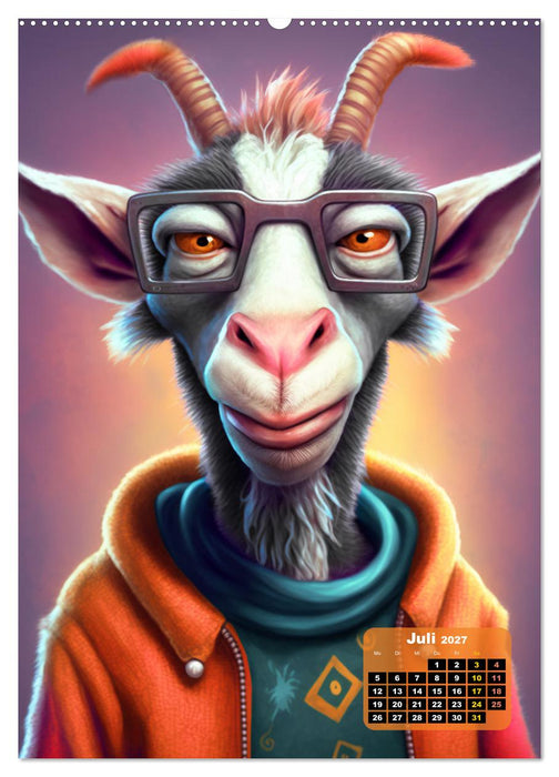 Tierisch fetzig (CALVENDO Premium Wandkalender 2027)