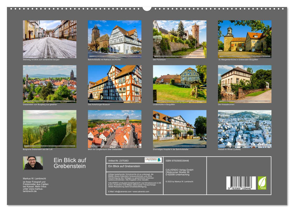 Ein Blick auf Grebenstein (CALVENDO Premium Wandkalender 2027)