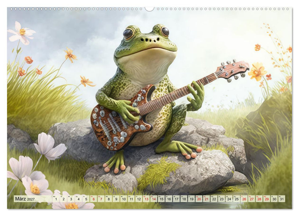 Frosch Konzert (CALVENDO Premium Wandkalender 2027)