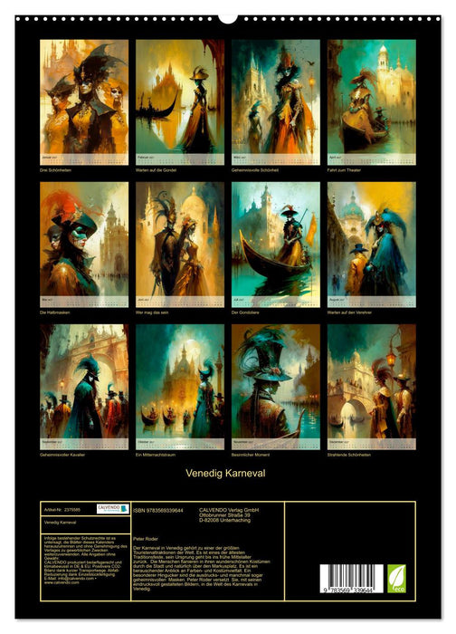Venedig Karneval (CALVENDO Premium Wandkalender 2027)