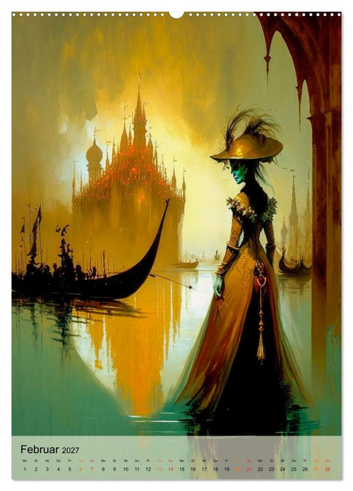 Venedig Karneval (CALVENDO Premium Wandkalender 2027)