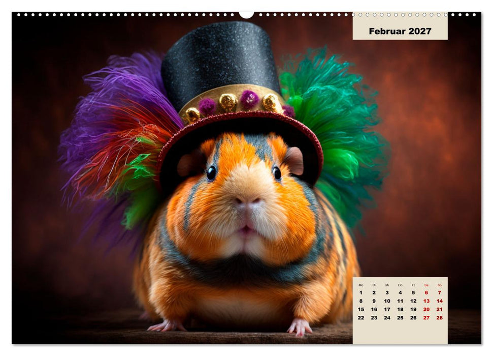 Märchenhafte Merlis - Schweinegeile Illustrationen (CALVENDO Premium Wandkalender 2027)