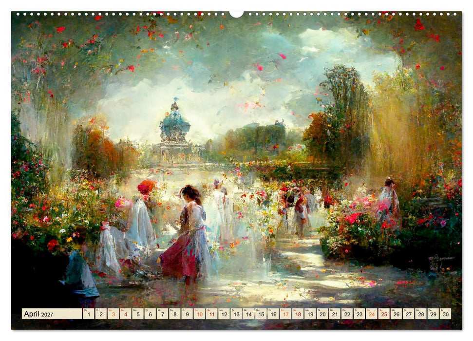 Paris - impressionistische Eindrücke (CALVENDO Premium Wandkalender 2027)