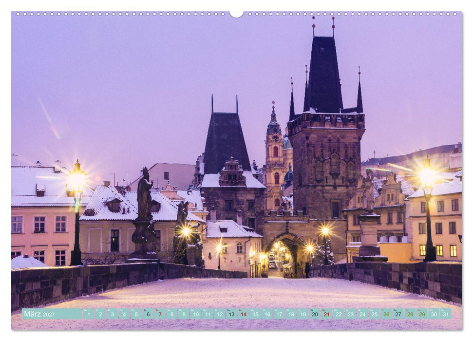 Romantisches Prag (CALVENDO Premium Wandkalender 2027)