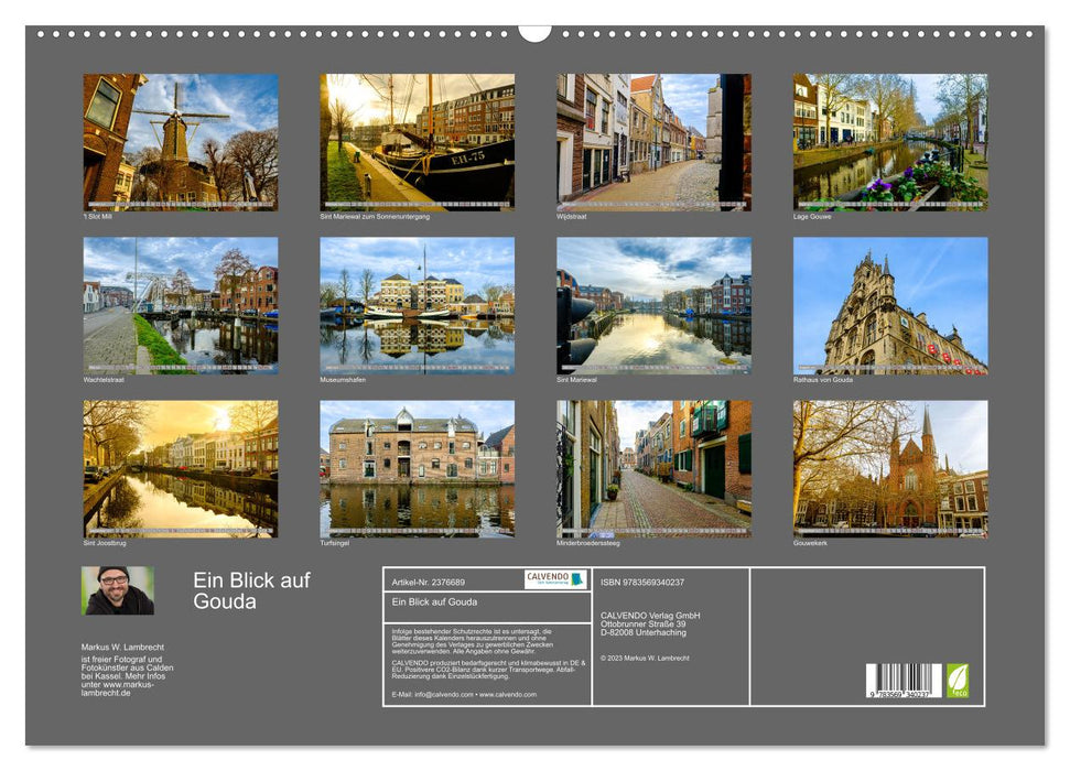 Ein Blick auf Gouda (CALVENDO Wandkalender 2027)