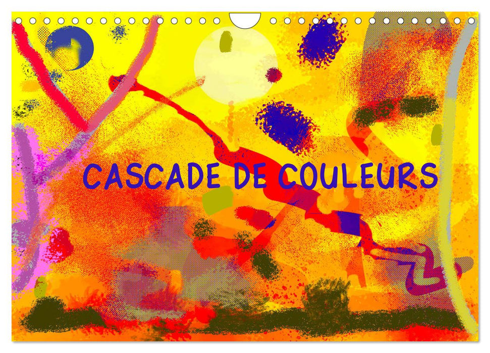 Cascade de couleurs (CALVENDO Calendrier mensuel 2027)