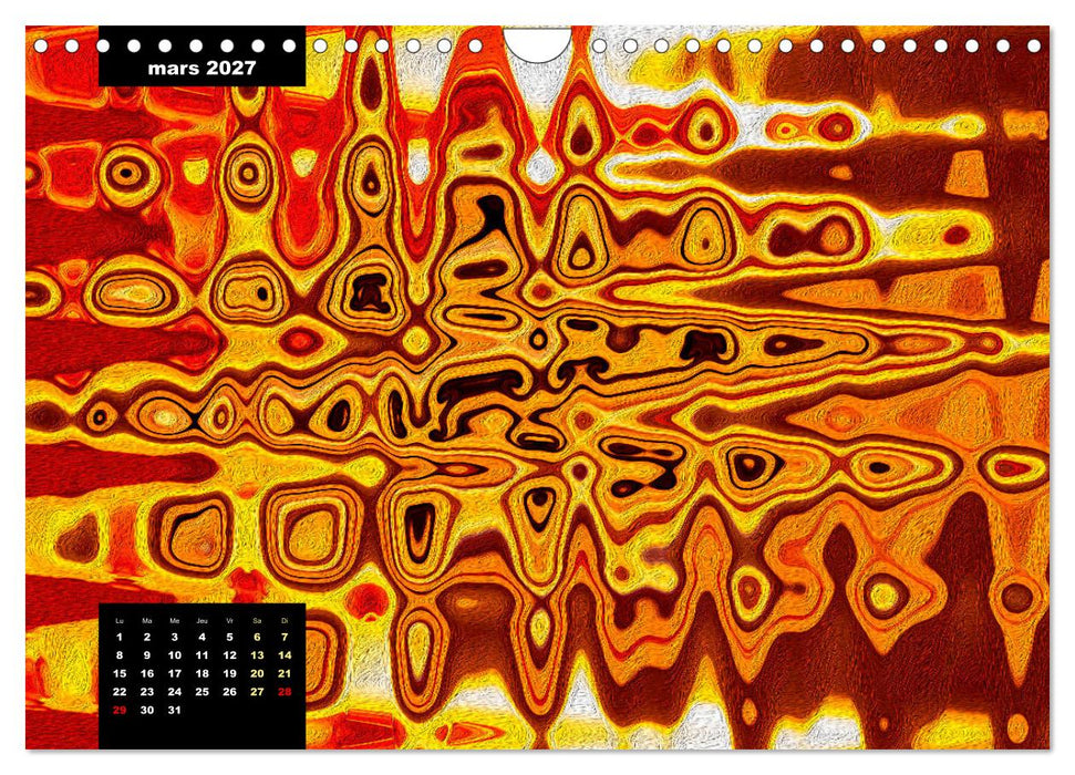 Cascade de couleurs (CALVENDO Calendrier mensuel 2027)