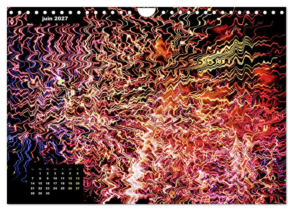 Cascade de couleurs (CALVENDO Calendrier mensuel 2027)