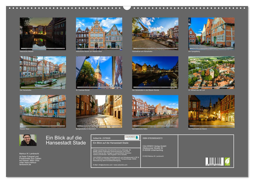 Ein Blick auf die Hansestadt Stade (CALVENDO Wandkalender 2027)