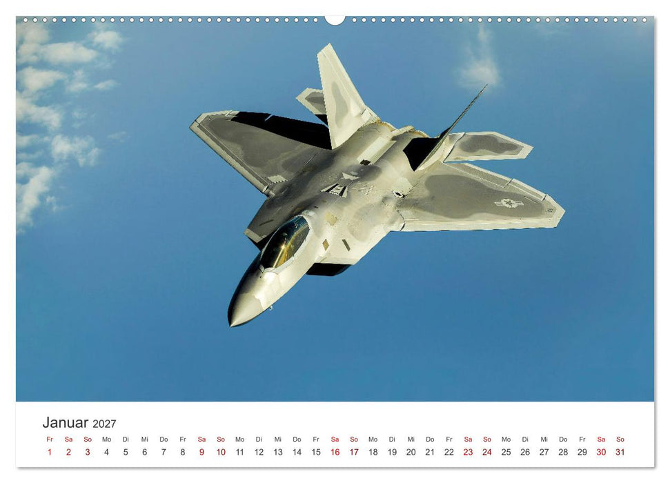 Kampfjets - Düsenjäger-Kalender (CALVENDO Wandkalender 2027)