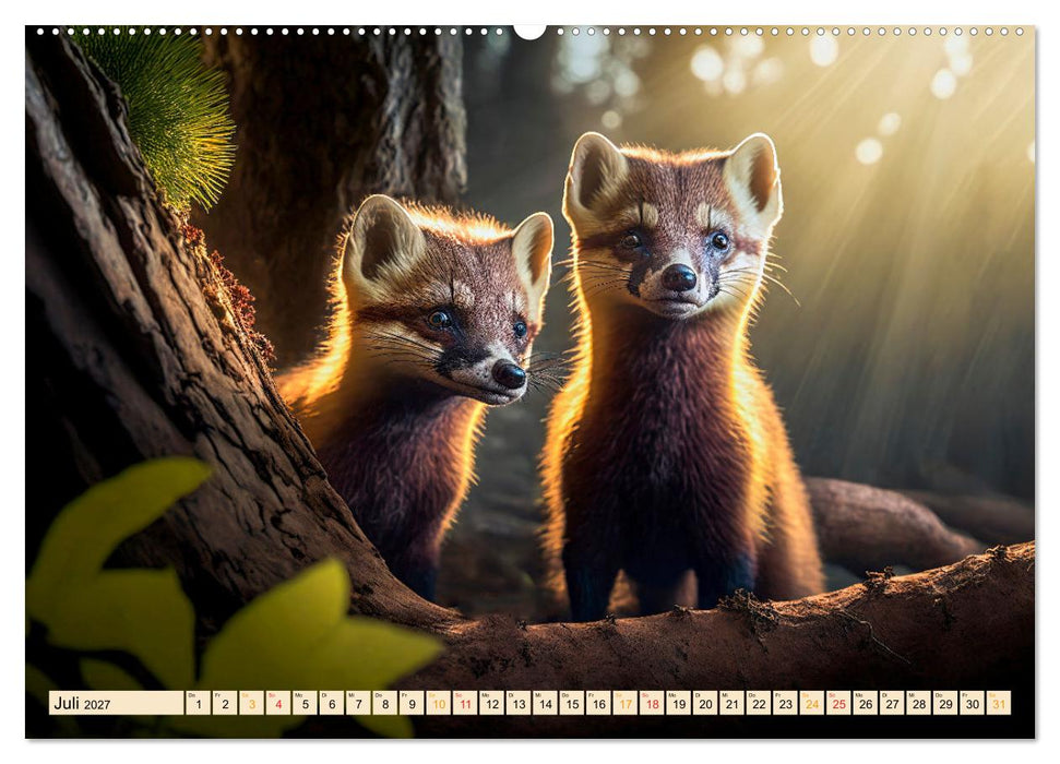 Putzige Tierwelt - gemeinsam die Welt entdecken (CALVENDO Premium Wandkalender 2027)