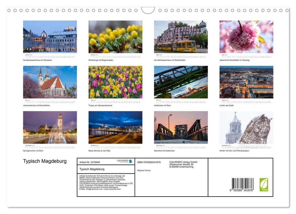 Typisch Magdeburg (CALVENDO Wandkalender 2027)